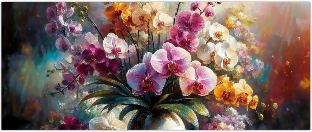 Tablou - Vas de flori II. (120x50 cm)