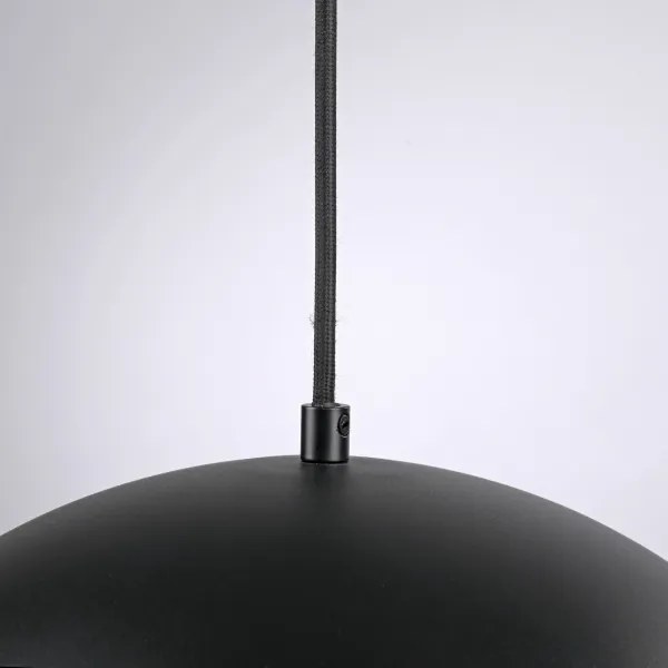 Schöner Wohnen 11728-18 - Lampă suspendată ALI pe cablu, 1xE27/25W/230V, Ø 38 cm, negru