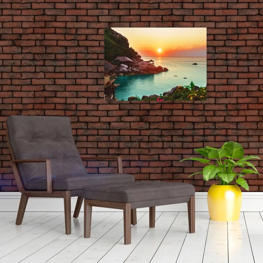 Tablou cu plaja frumoasă (70x50 cm)