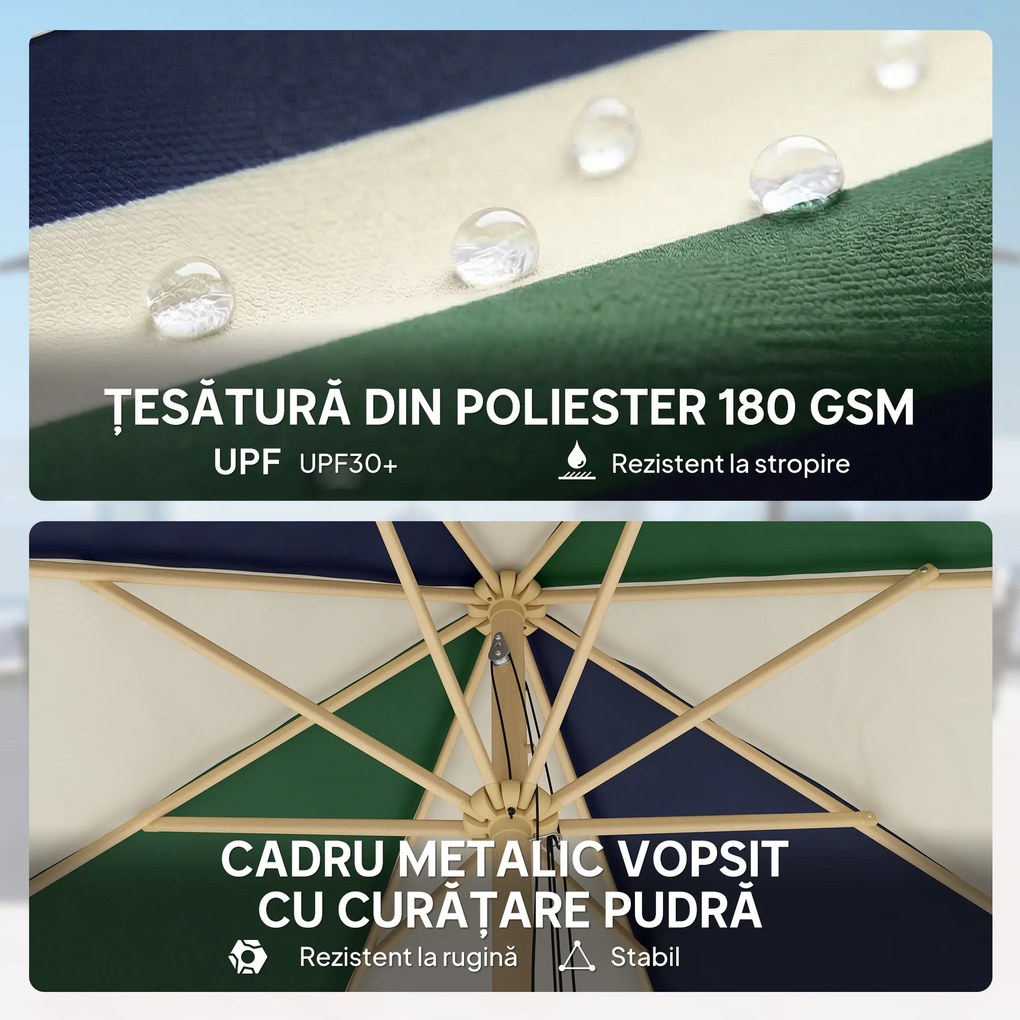 Outsunny terasă retro fals lemn | Aosom Romania