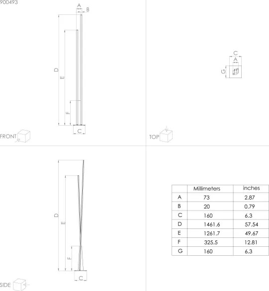 Lampadar LED PANAGRIA LED/24W/230V Eglo 900493