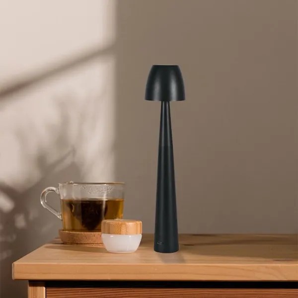 Lampă LED tactilă reîncărcabilă dimabilă de masă LED/3W/5V 3000-6000K negru