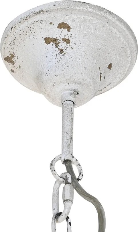 Lustră suspendată din metal, finisaj antichizat, 73,5 x 37,5 cm, „Nevers”
