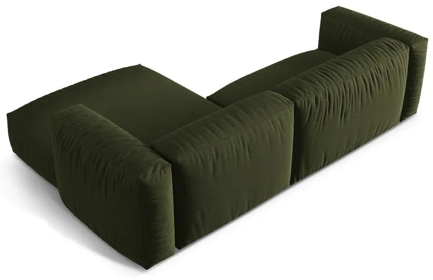 Colțar modular verde (cu colț pe partea dreaptă) Martina – Micadoni Home
