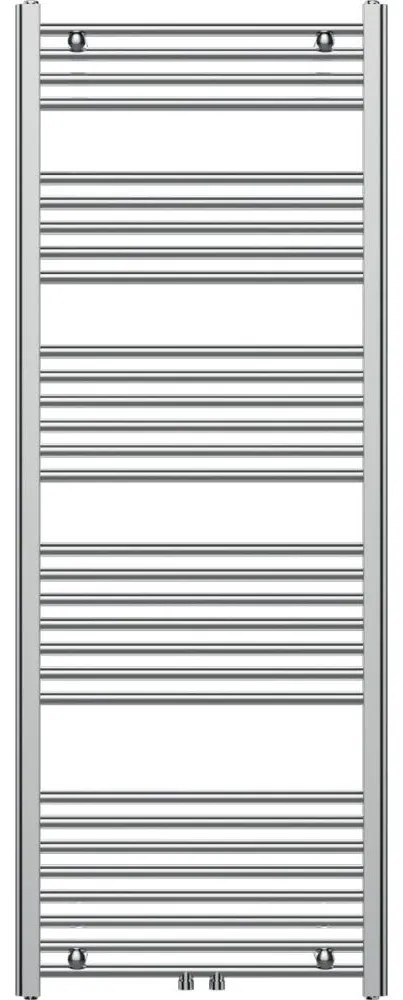 Novaservis - Radiator de baie tip scară, 544 W, 230 V, 160 x 60 cm, crom lucios, drept