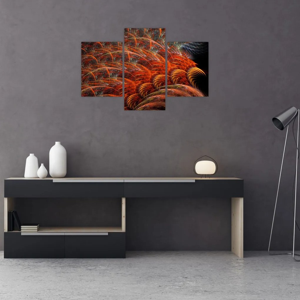 Tablou - Pene de imitație abstractă (90x60 cm)