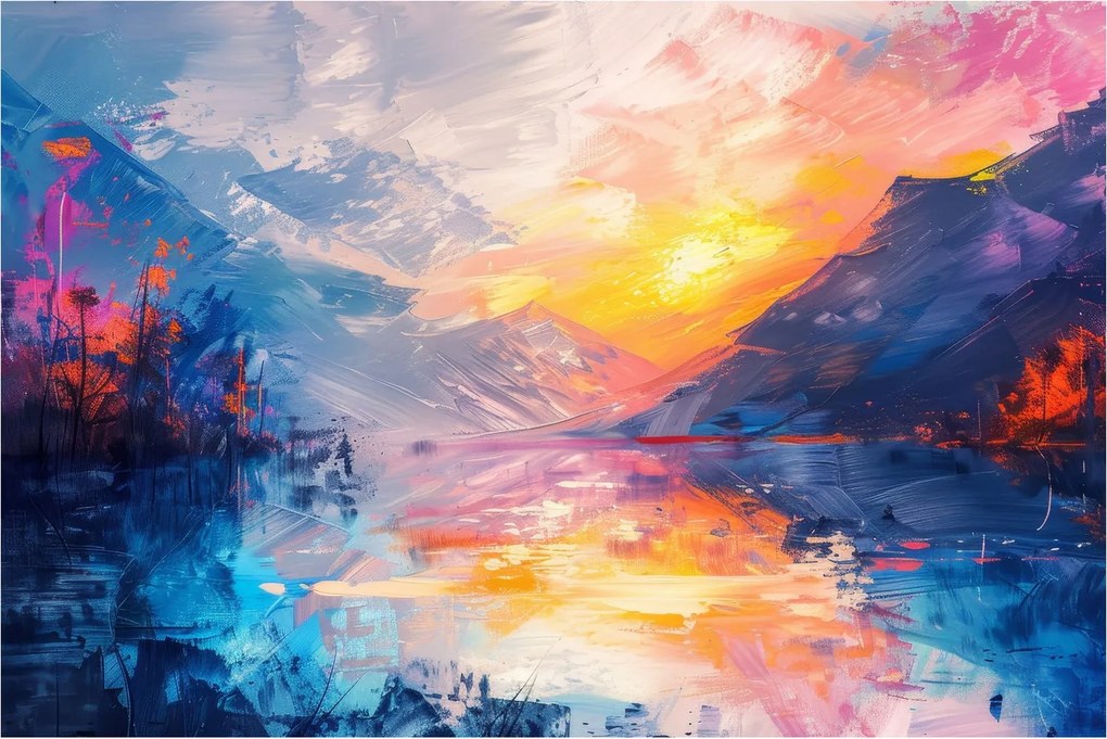 Tablou - Pictura peisajului (90x60 cm)