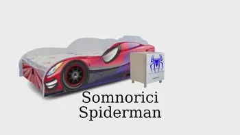 Somnorici - Spiderman (cu saltea inclusa)