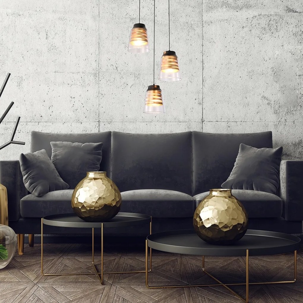 Lustra cu 3 pendule design modern Zenaida 3545 RX