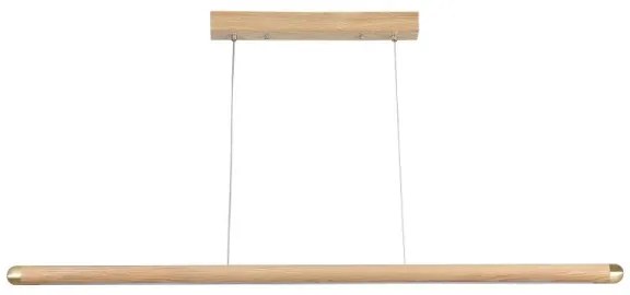 Lustră LED pe cablu LED/22W/230V 4000K 120 cm frasin/lemn masiv