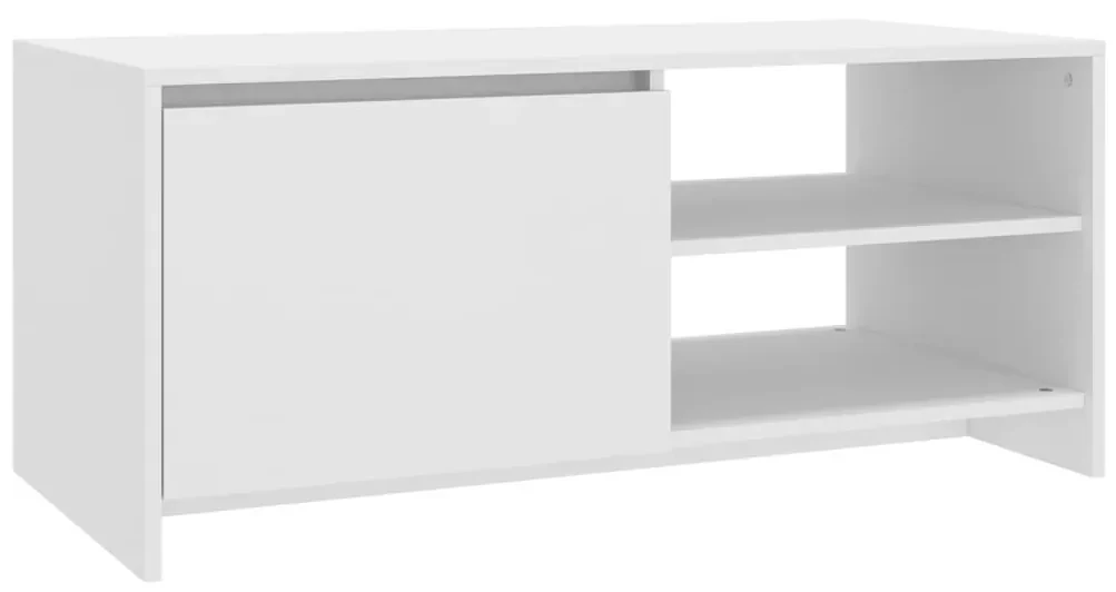 809827 vidaXL Măsuță de cafea, alb, 102x50x45 cm, lemn prelucrat