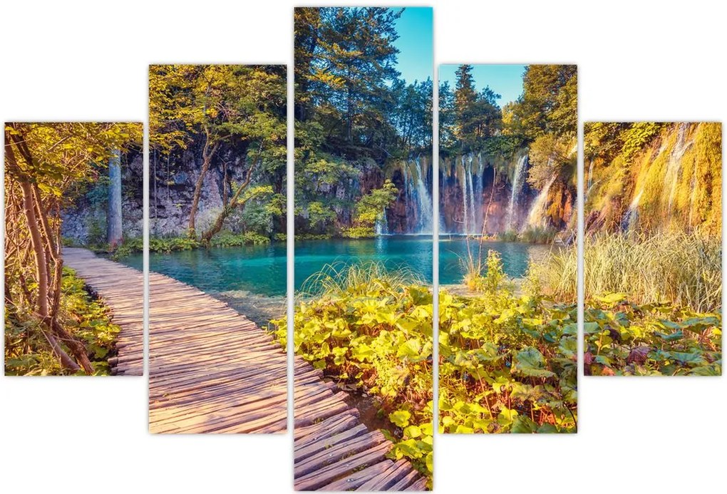 Tablou - Lacurile Plitvice, Croația (150x105 cm)