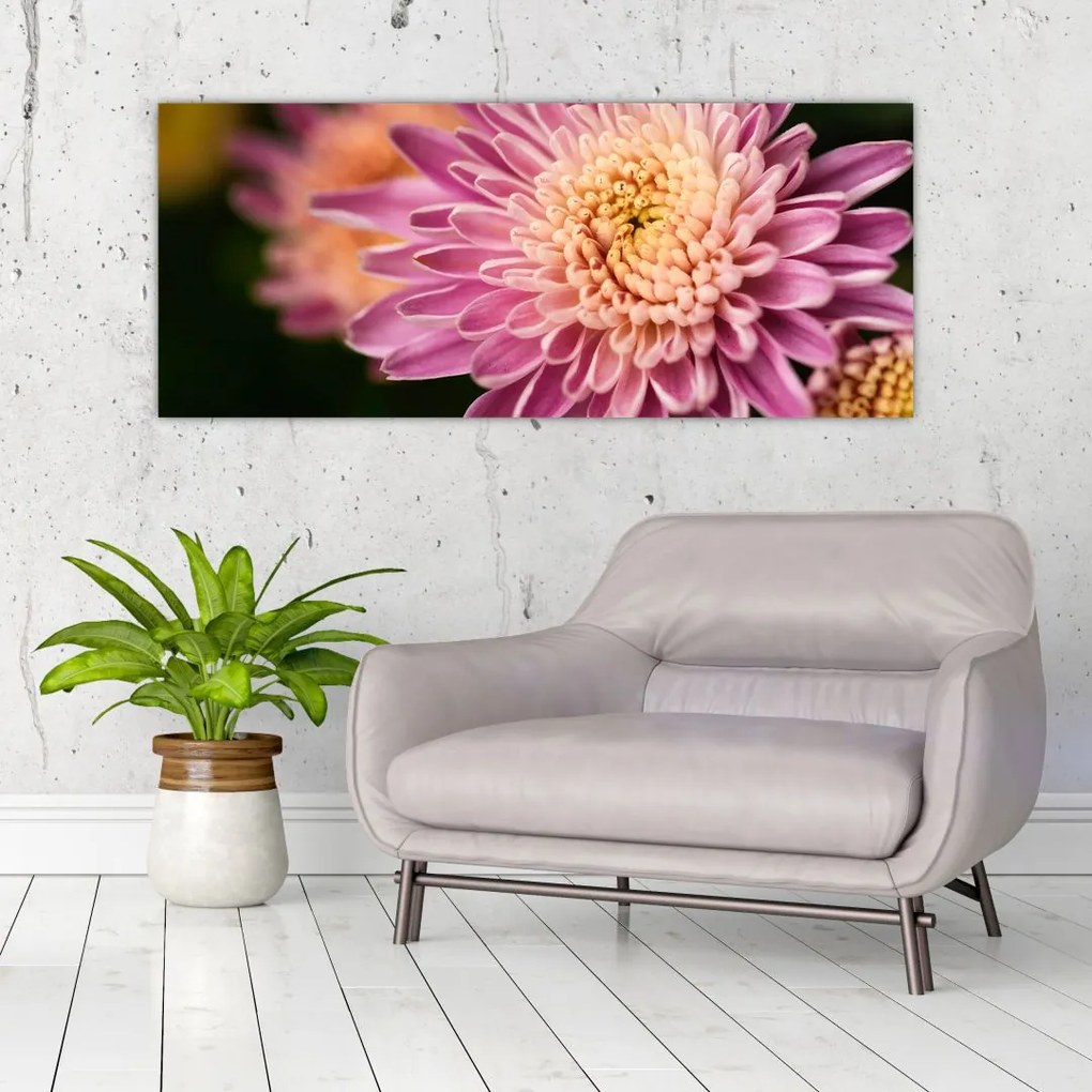 Tablou detailat cu flori (120x50 cm)
