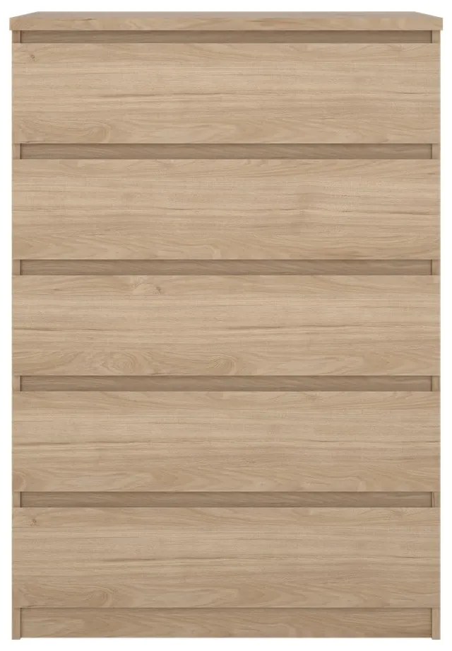 Comodă în culoare naturală cu aspect de lemn de stejar 77x111x50 cm Naia – Tvilum