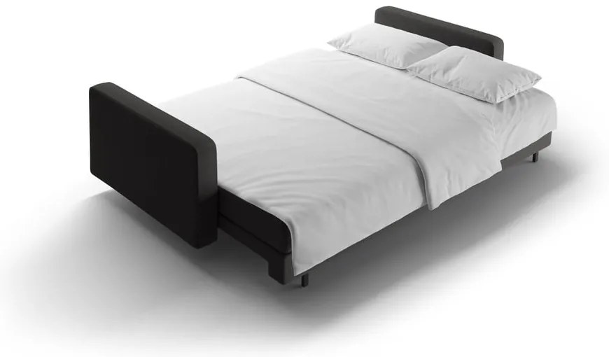 Canapea gri închis extensibilă, cu spațiu de depozitare 222 cm Bali – Cosmopolitan Design