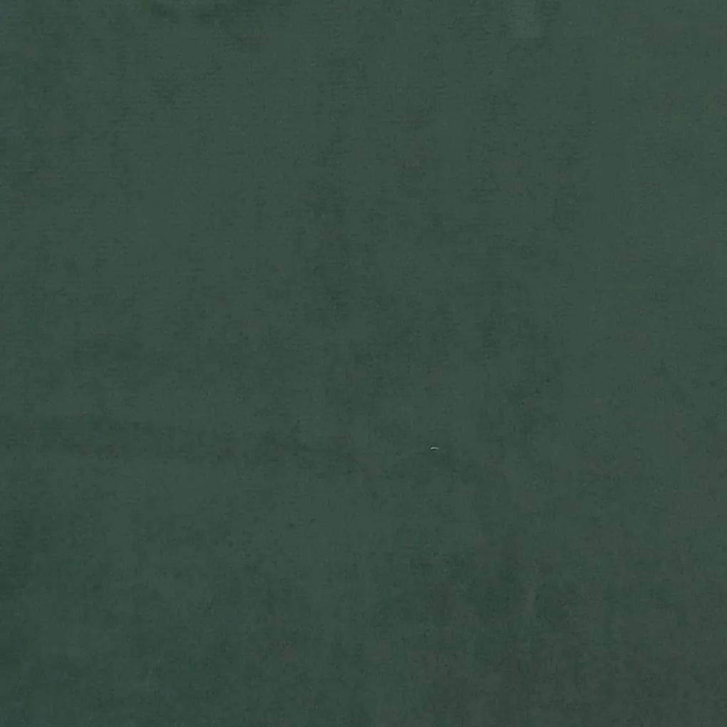 Cadru de pat cu tablie, verde inchis, 80x200 cm, catifea Verde inchis, 80 x 200 cm, Benzi verticale