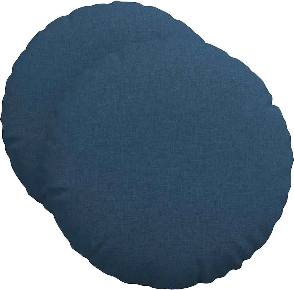 vidaXL Perne de Șezut 2 pcs albastru Ø50 x 19 cm țesătură