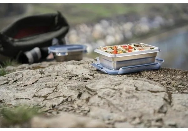 Caserolă Tefal 0,8 l MSEAL STEEL albastru/oțel inoxidabil