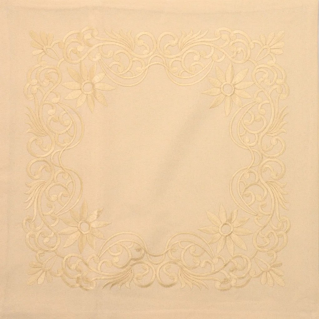 Husa de perna decorativa LITTLE GARDEN 40x40 cm, crem
