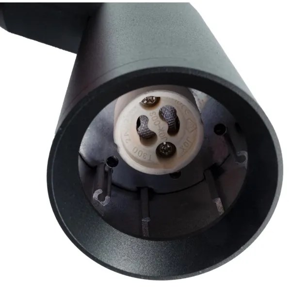 Spot pentru sistem pe șină MICA 1xGU10/25W/230V trifazic negru