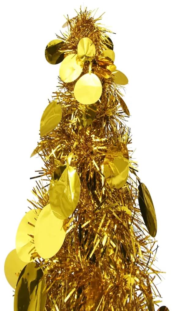 Brad de Craciun artificial tip pop-up, auriu, 180 cm, PET 1, Auriu, 180 cm