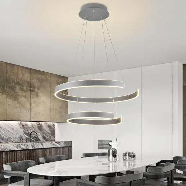 Lustră LED dimabilă pe cablu LED/120W/230V 3000-6500K + telecomandă