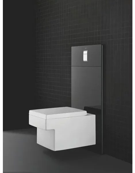 Vas wc suspendat Grohe Cube Ceramic Rimless Triple Vortex cu PureGuard