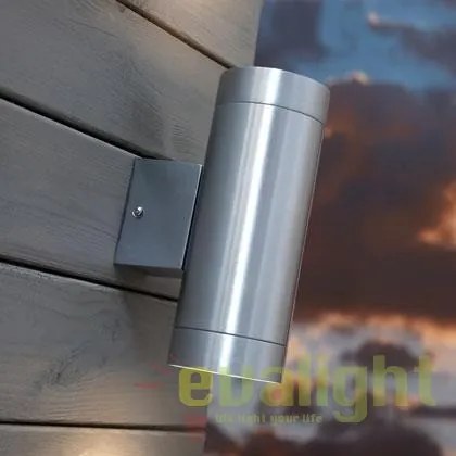 Aplica de perete exterior dubla IP54 Tin Maxi aluminiu 21519929 NL