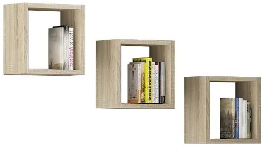 Set rafturi de perete Kenzo (stejar sonoma). 1068835