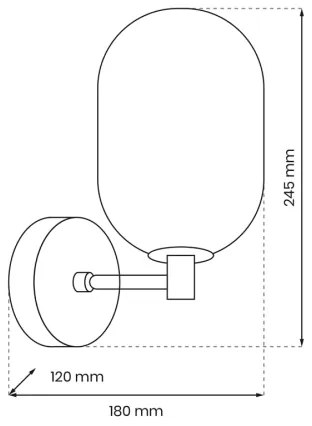 Lampă de perete ALIAS 1xG9/8W/230V auriu