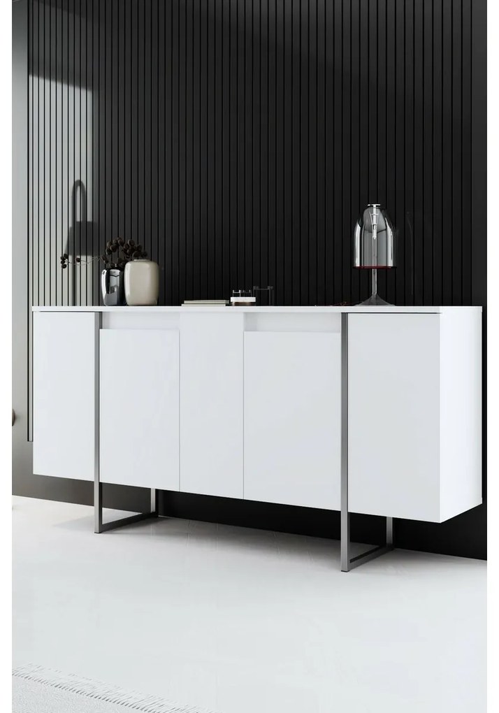 Dulap Luxe White and Silver