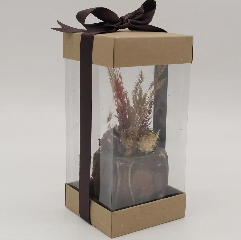 Ghiveci decorativ cu flori artificiale, homs seria A620,17x5.5x9 cm,30358