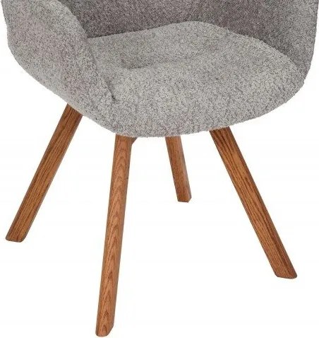 Set de 2 scaune pivotante Baltic stejar/ gri