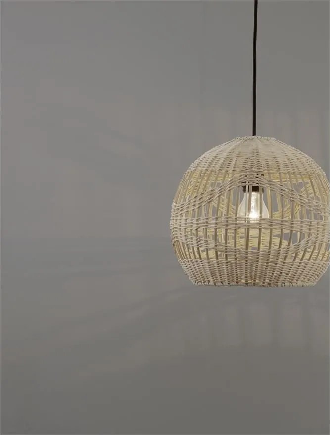 Lustra / Pendul modern design natural ratan MARLO D-30cm