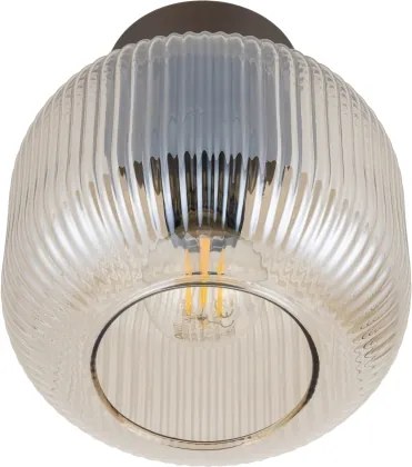 Plafonieră SALVIA 1xE14/10W/230V Ø 15 cm maro/maro fumuriu