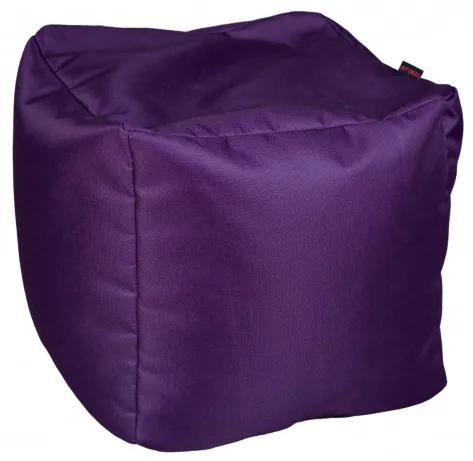 Fotoliu Bean Bag, Interior-Exterior, Tip Taburet Patrat Violet