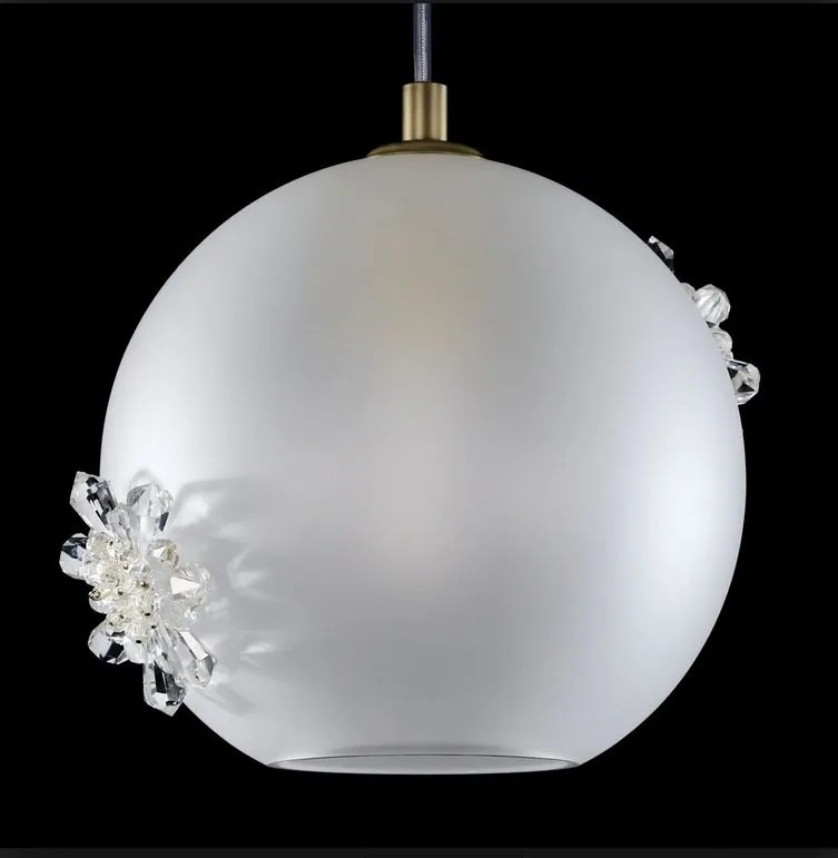 Lustra LUX decorativ fulgi de zapada din cristal SNOWFLAKE 02A-SB