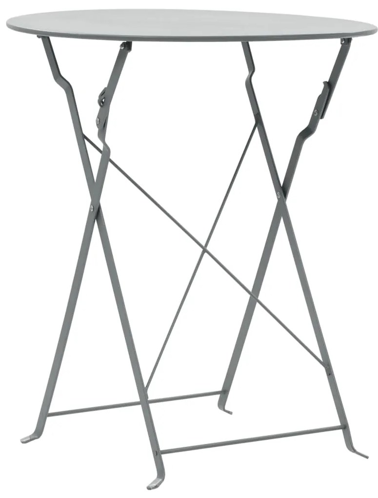 Set pliabil din 3 piese din metal Culoare gri, METALLI
