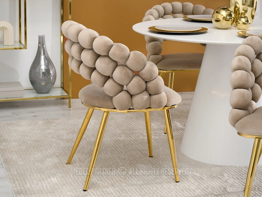 Scaun Lulish (bej + auriu). Promo -11%. 1111116