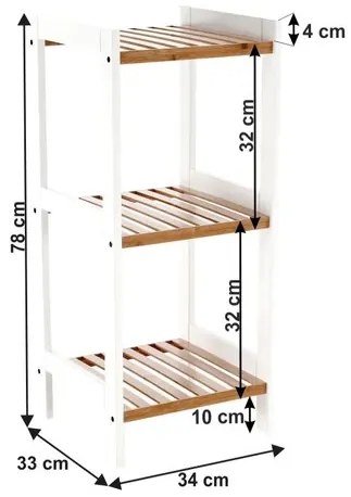 Raft din bambus Erava 1, natural