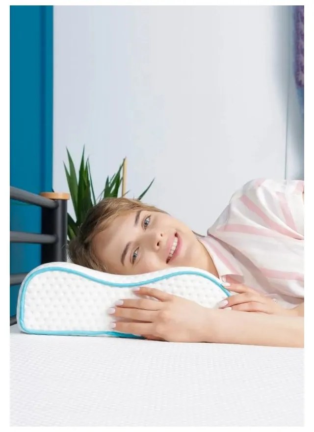 Pernă anatomică cu umplutură de spumă cu memorie 42x61,5 cm – Mila Home