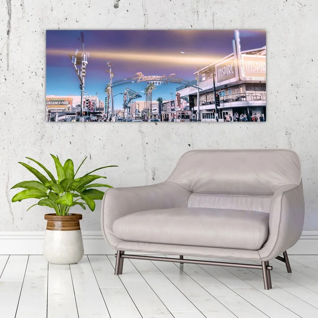 Tablou cu strada în Las Vegas (120x50 cm)