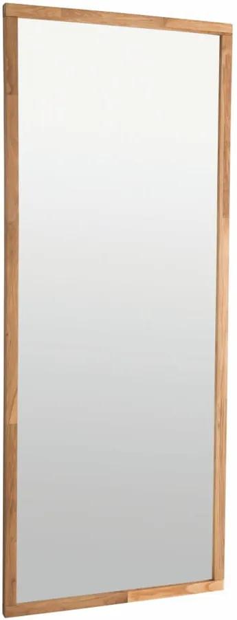 Oglindă cu ramă din lemn de stejar Rowico Gefjun