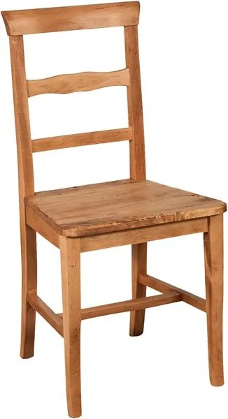 Scaun, L45 43 H92 cm, cu sezut din lemn masiv