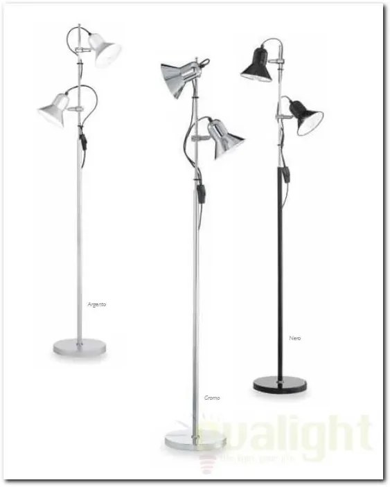 Lampadar, lampa de podea POLLY PT2 Argento 061115