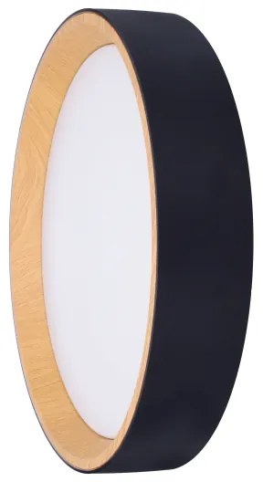 Plafonieră LED dimabilă Solight WO8016 LARIOS LED/48W/230V d. 39 cm negru + telecomandă