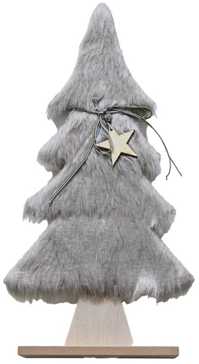 Brad decorativ cu blana LUSH 28 cm - diverse culori Barva: Maro