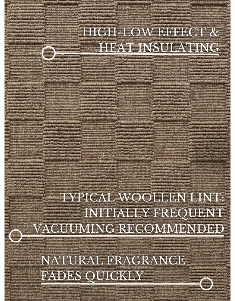 Covor tip traversă maro țesut manual din lână 80x200 cm Scala – Villeroy&amp;Boch