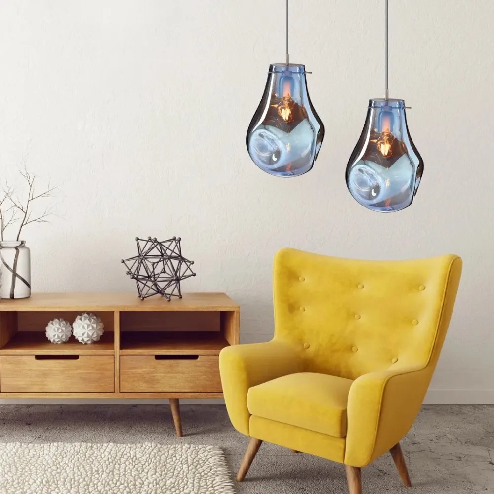 Lampă suspendată Design - BLUE SMOKE