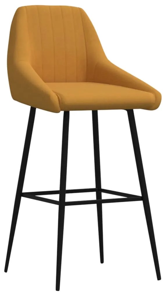 338726 vidaXL Scaun de bar, maro, catifea